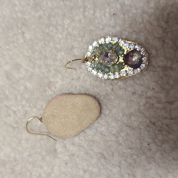 Gold plated + semi-precious stones - Picture 3 of 8